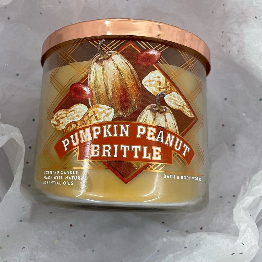 First edition pumpkin peanut brittle bath and body works